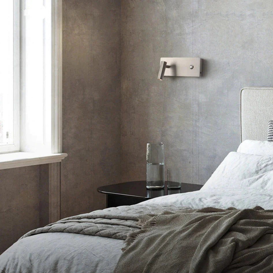 Kane | Nickel LED Dimmable Reading Wall Light