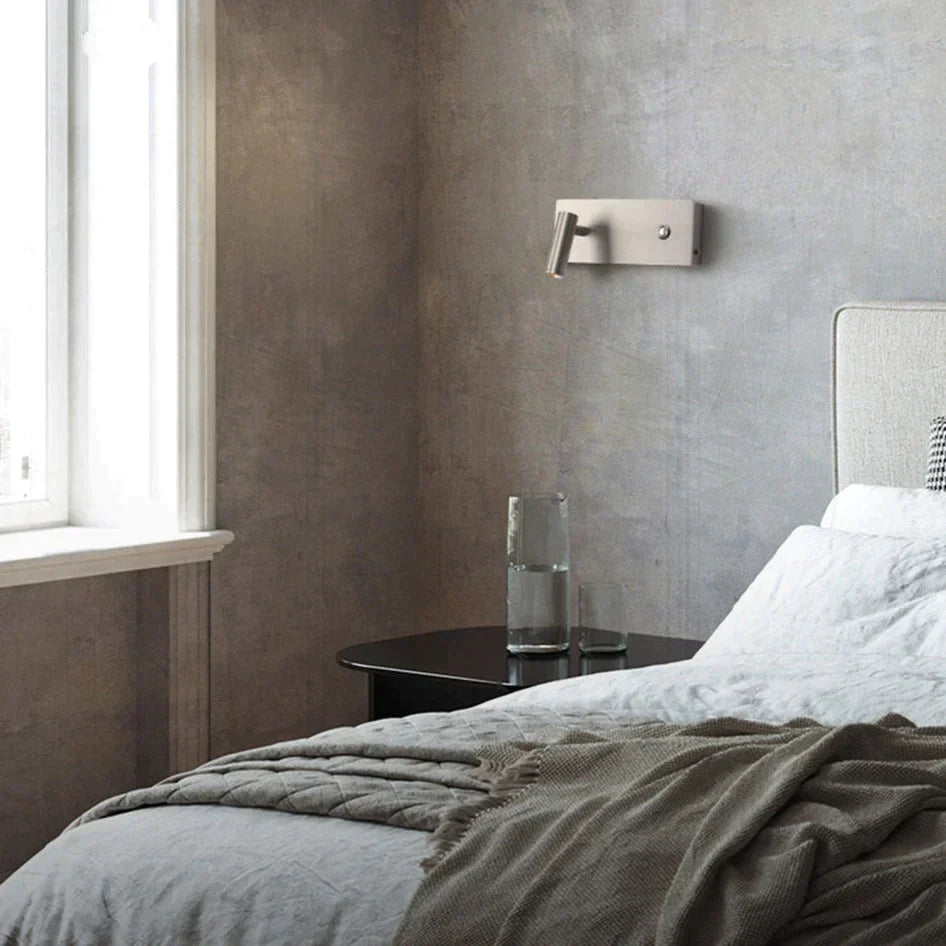 Kane | Nickel Led Dimmable Reading Wall Light Lamp