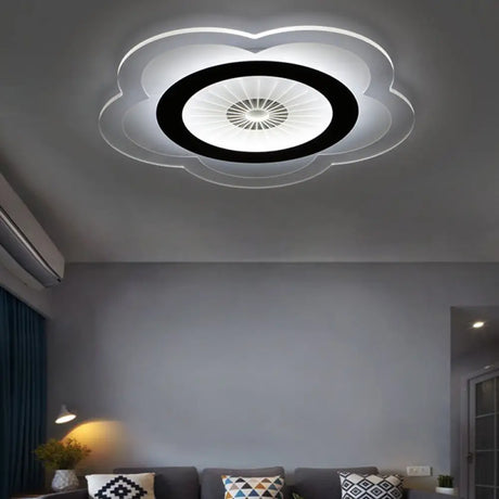 Kids Led Flower Ceiling Light For Study Room - Energy - Efficient And Eye - Caring White / 17’