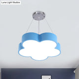 Kids Led Flower Chandelier Pendant Light Kit With Multicolor Acrylic Shade