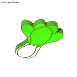 Kid’s Room Cartoon Vegetable Ceiling Mount Led Flush Light In White