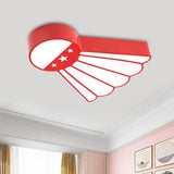 Kindergarten Ceiling Mounted Led Light For Kids’ Badminton Room (Blue/Green/Red) Red