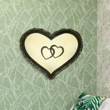 Led Bedroom Wall Sconce With Heart-Shaped Crystal Shade In Warm/White Light - Simple & Chic Lighting