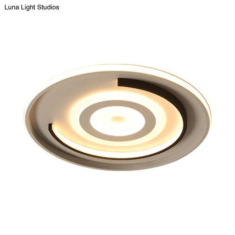 Led Ceiling Lamp - Simple Style Acrylic Ultrathin Flush Mount In Warm Or White Light