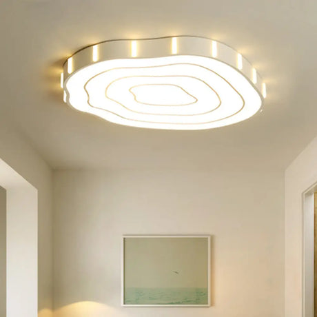 Led Hollow Tree Stump Ceiling Mount Light - Acrylic Modern Stylish Lamp (White) White / 16.5’ Warm