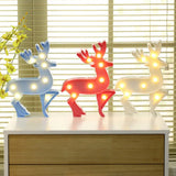 Led Modeling Night Light Girls Room Table Lamp With Hook - Novelty Decor Battery Powered Pink / Deer
