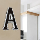 Led Modern Black Wall Lamp With A-Shaped Crystal Shade And Adjustable Light Temperature