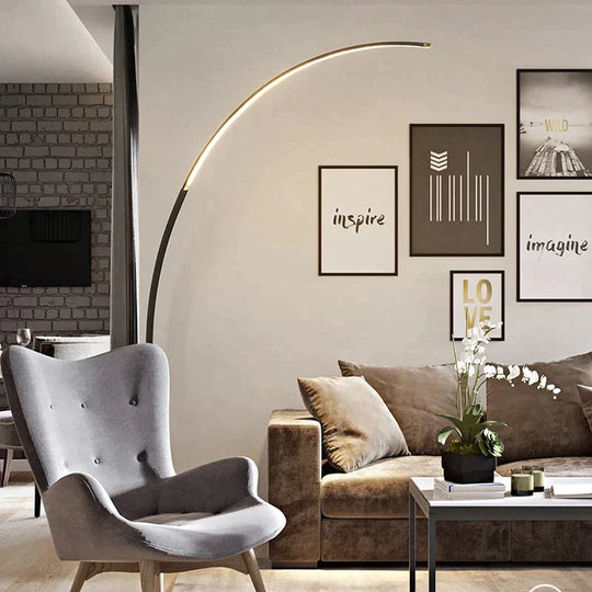 Led Modern Simple Floor Lamp Standing Art Decoration Nordic Style For Living Room Bedroom Study