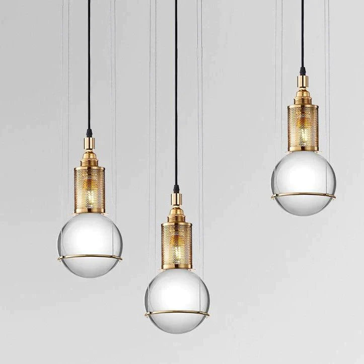 Light Home Stay Hotel Bedside Modern Minimalist Personality Window Crystal Glass Chandelier Pendant