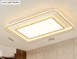 Living Room Lamp Simple Atmosphere LED Ceiling Crystal Bedroom Lamp Ceiling
