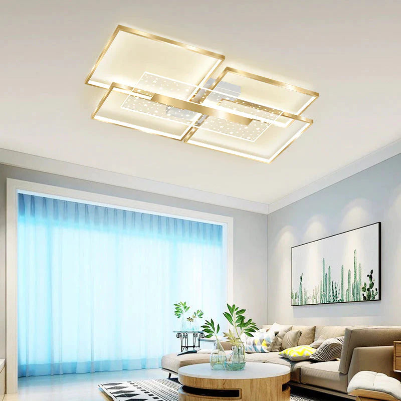 Living Room Lamp Star Ceiling Lamp Simple Modern Light Luxury Hall Lamp Creative Master Bedroom Room Lamp