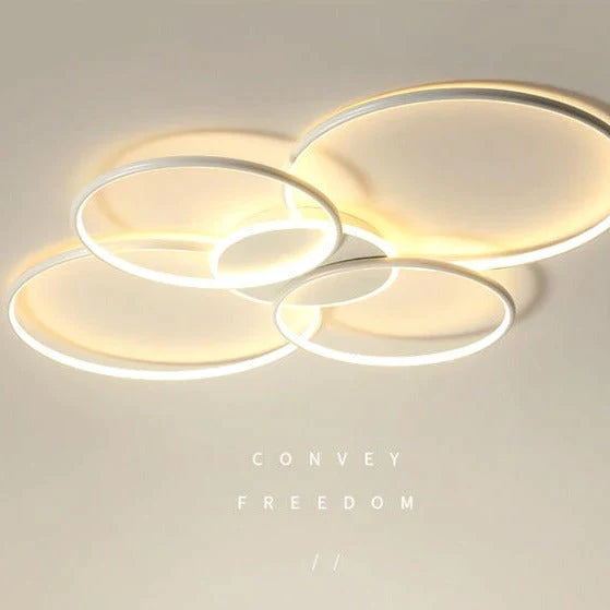 Living Room Main Lamp Atmospheric Hall Lamp Minimalist Circular Ring Indoor Lamp Ceiling Lamp Ceiling