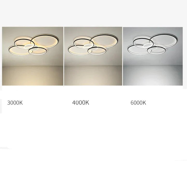 Living Room Main Lamp Atmospheric Hall Lamp Minimalist Circular Ring Indoor Lamp Ceiling Lamp Ceiling