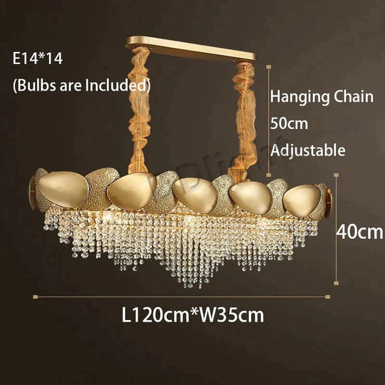 Lizzie - Crystal Luxury Tassels LED Ceiling Chandelier No L120cm / Cold White