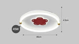 Lovely Creative Flower Room Led Ceiling Lamp 40Cm White Light
