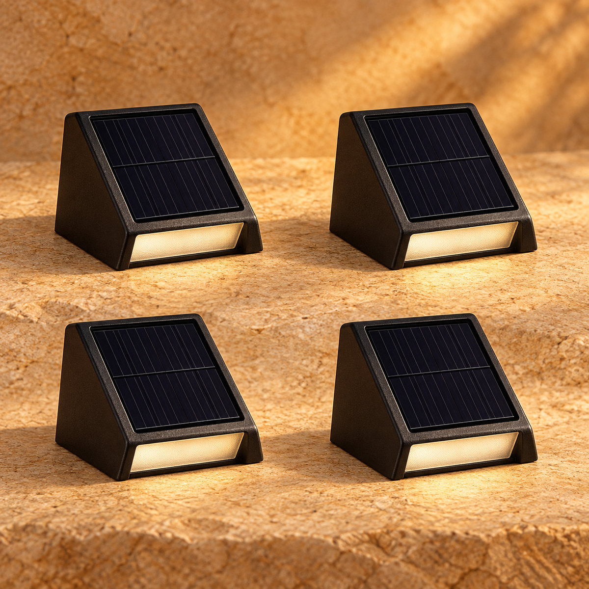 LUNA Solar Stair Lights 4-pack