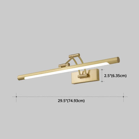 Luxury Copper Vanity Wall Light Fixture - Modern Style Single Arm