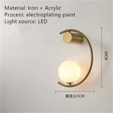 Luxury Creative Led Bedside Wall Lamp Wall Light