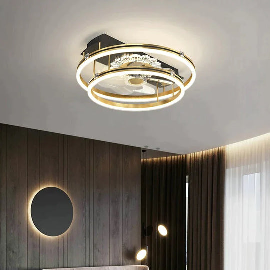 Luxury Fan Living Room Round Ceiling Lamp Simple Lamps Ceiling
