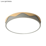 Macaron Acrylic Close To Ceiling Light - Rounded Thin Design 16.5’/20.5’ Wide Led Flush Mount