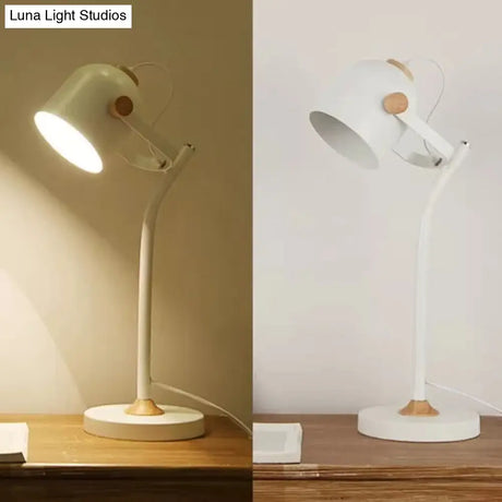 Macaron Desk Light: Stylish And Rotatable Metal Reading Light For Study Room