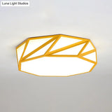 Macaron Led Ceiling Light: Stylish Flushmount For Adult Kid Bedroom