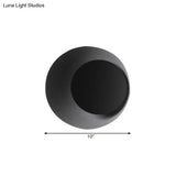 Macaron Loft Round Wall Light - Candy Color Sconce For Office Hallway