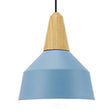 Macaron Pendant Lamp - Aluminum 10/14 Inch Wide Adjustable Cord Living Room Light Blue / 10’