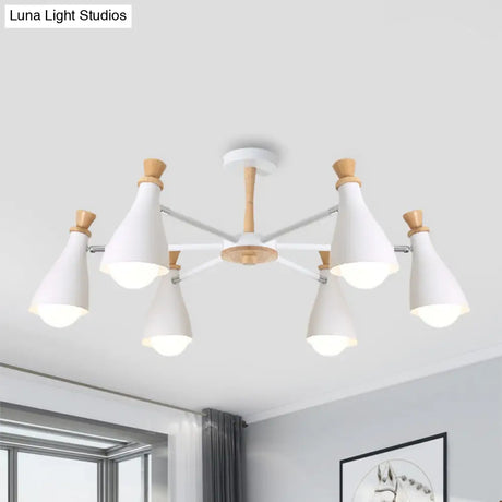 Macaron Style Metal Bottle Chandelier - Ideal For Living Room And Nursery Stylish Hanging Light