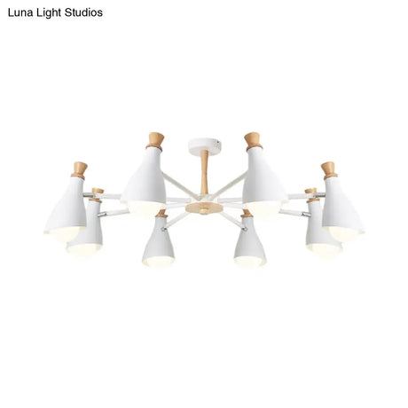 Macaron Style Metal Bottle Chandelier - Ideal For Living Room And Nursery Stylish Hanging Light