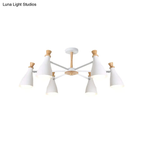 Macaron Style Metal Bottle Chandelier - Ideal For Living Room And Nursery Stylish Hanging Light