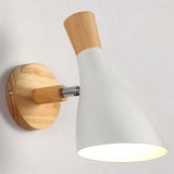 Macaron Style Rotatable Shade Wall Mounted Reading Light - 1-Light Metal Lamp For Bedroom White /