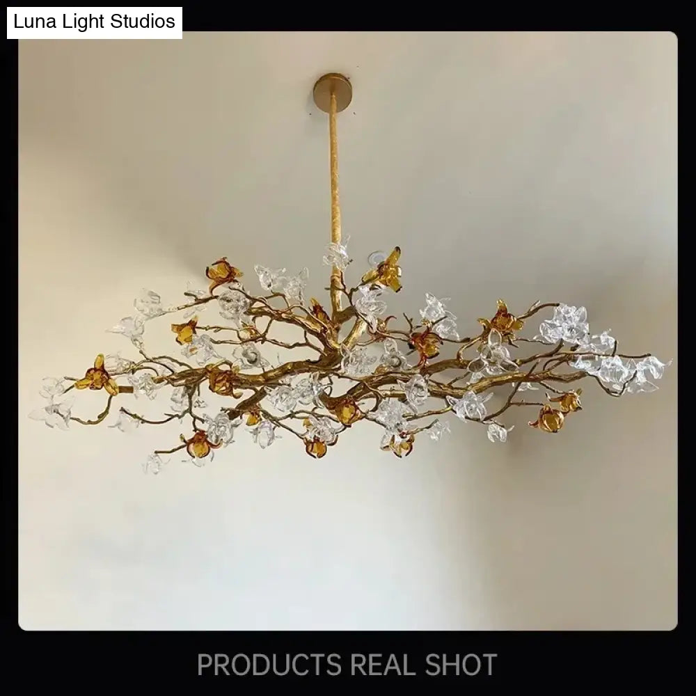 Maravelle Copper Branch Chandelier – Retro Luxury Pendant Light