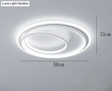 Master Bedroom Study Simple Modern Atmosphere Personalized Creative Led Room Ceiling Lamp White /
