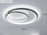Master Bedroom Study Simple Modern Atmosphere Personalized Creative Led Room Ceiling Lamp Black /