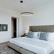 Minimalist Acrylic Chandelier Light - Black Circular Pendant Fixture (1/2/3 Lights) In White/Warm 1