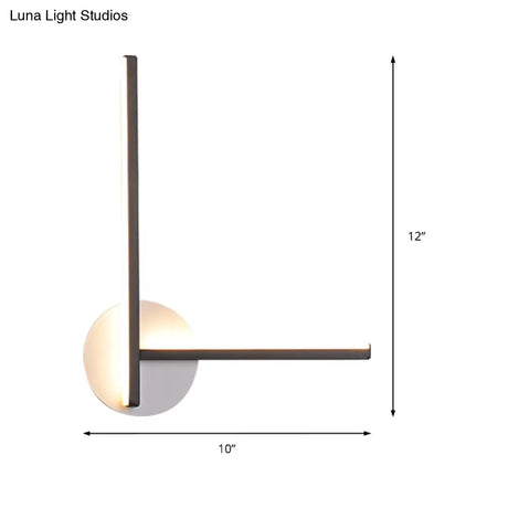 Minimalist Acrylic Led Wall Sconce In Warm/White Light For Bedroom