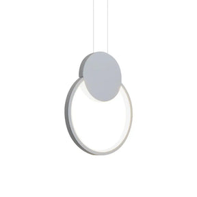 Minimalist Acrylic Pendant Light: Oval/Round/Square Shape Led Black/White White / Round