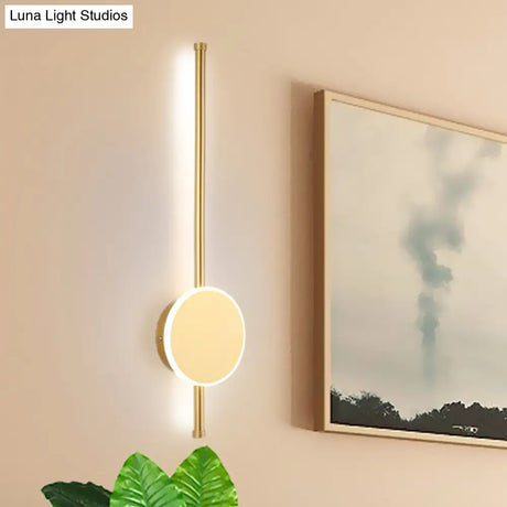 Minimalist Acrylic Wall Sconce With Led Light In Black/White - Available 3 Sizes