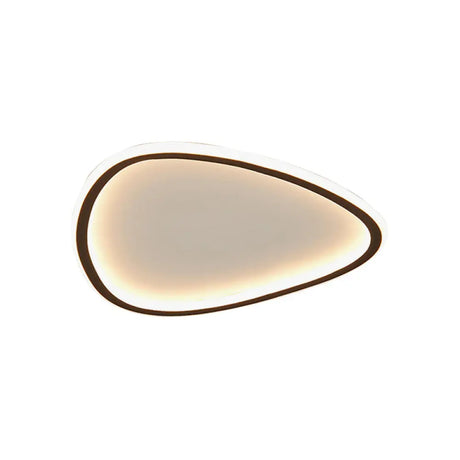 Minimalist Black Led Teardrop Metal Ceiling Light - Warm/White/3 Color Options 15/19 Width