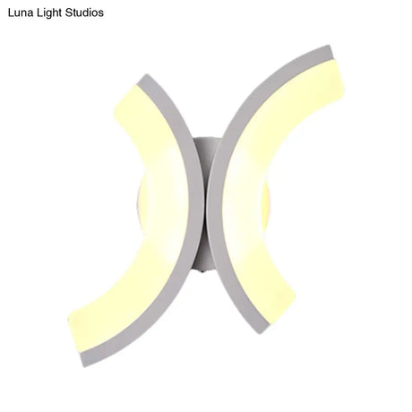 Minimalist Geometric Led Wall Sconce Warm/White Light