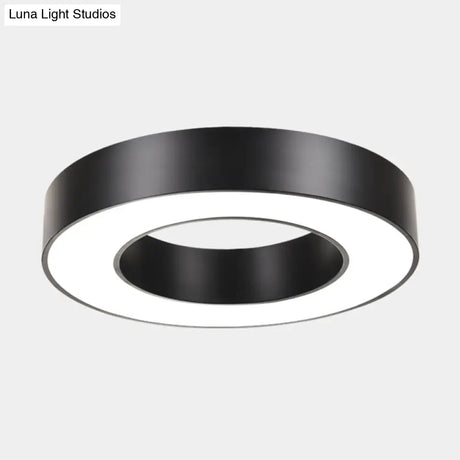 Minimalist Geometric Metal Led Ceiling Mount Light For Offices