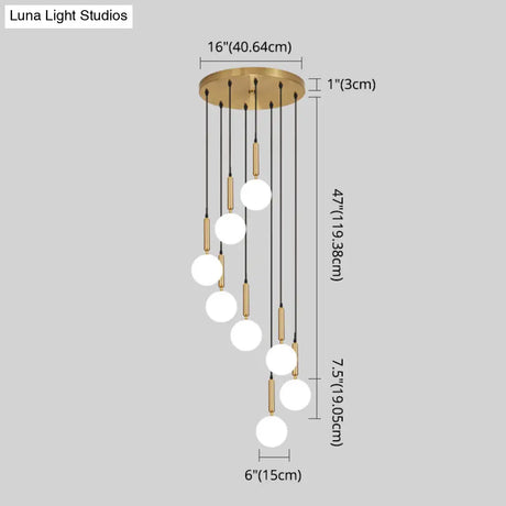 Minimalist Globe Pendant Light For Modern Living Rooms