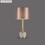 Minimalist Grey Fabric Table Lamp With Cylindrical Design - Perfect For Living Room Nightstands