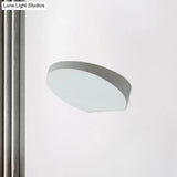 Minimalist Led Flush Wall Sconce In Aluminum With Black Grey Or White Finish - Ideal For Corridors