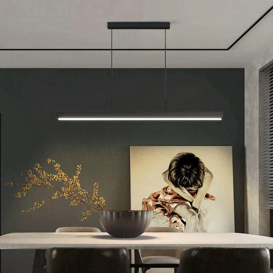 Minimalist Led Long Bar Pendant Light for Dining Room Kitchen pendant Light