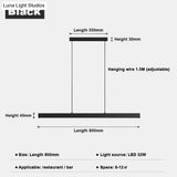 Minimalist Led Long Bar Pendant Light for Dining Room Kitchen pendant Light