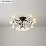 Minimalist Led Metal Flush Mount Ceiling Light For Living Room