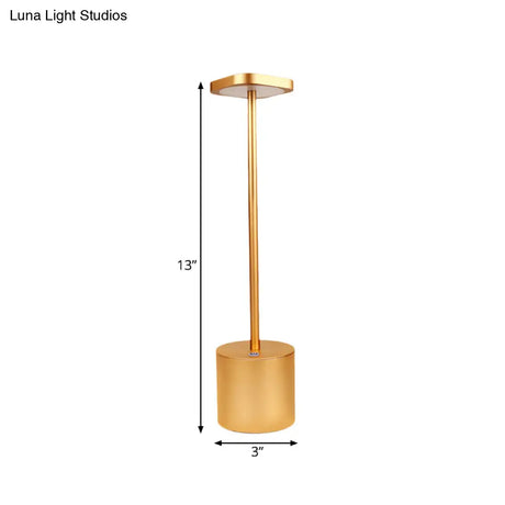 Minimalist Led Table Lamp With Gold Finish For Dining Desk & More