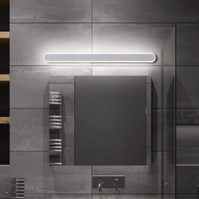 Minimalist Led Vanity Mirror Light - Oblong Flush Wall Sconce In Warm/White 16/23.5/31.5 Inch Length